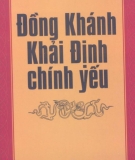 Ebook Đồng Khánh Khải Định chính yếu - Quốc sử quán triều Nguyễn