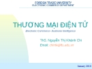 Bài giảng Thương mại điện tử: Chapter 1 - ThS. Nguyễn Thị Khánh Chi