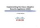 Lecture CCNA Security - Chapter 10: Implementing the Cisco Adaptive Security Appliance (ASA)