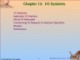Lecture Operating system concepts - Chapter 13: I/O systems