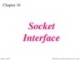Lecture TCP-IP protocol suite - Chapter 16: Socket interface
