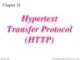 Lecture TCP-IP protocol suite - Chapter 24: Hypertext Transfer Protocol (HTTP)